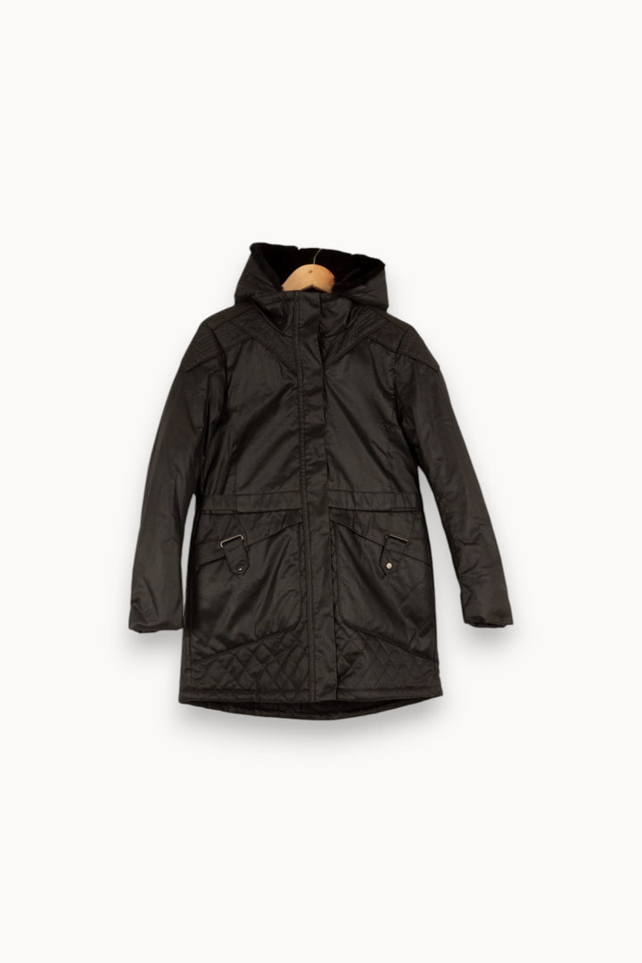 Manteau noir avec capuche - Taille XS/34 de la marque One Step | PARAD40179 - Vendu par Paradigme - Image 1