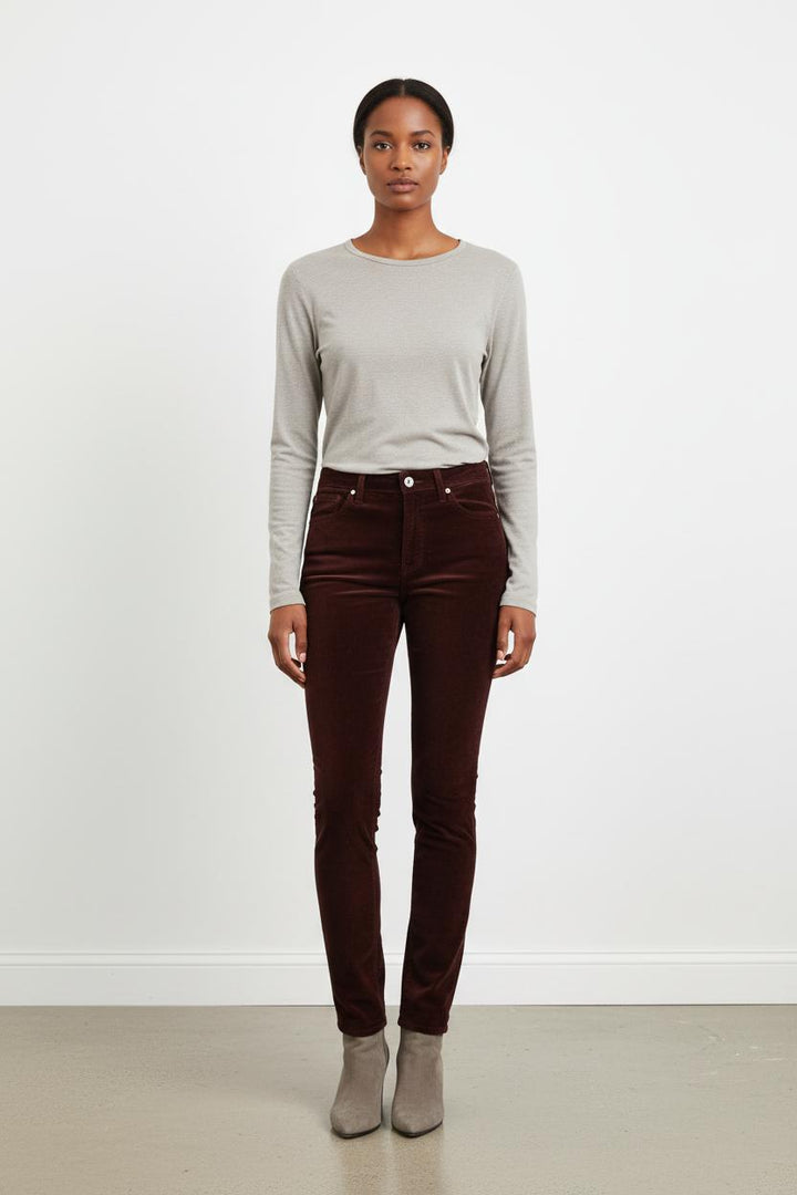 Pantalon en velours violet - Taille M/38