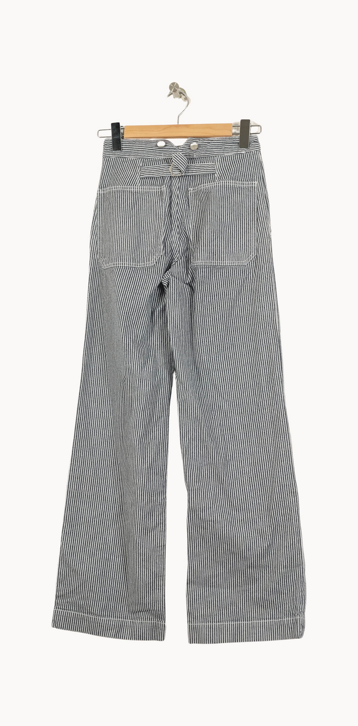 Pantalon bleu rayé - Taille XS/34 de la marque Comptoir des Cotonniers | PARAD40191 - Vendu par Paradigme - Image 4