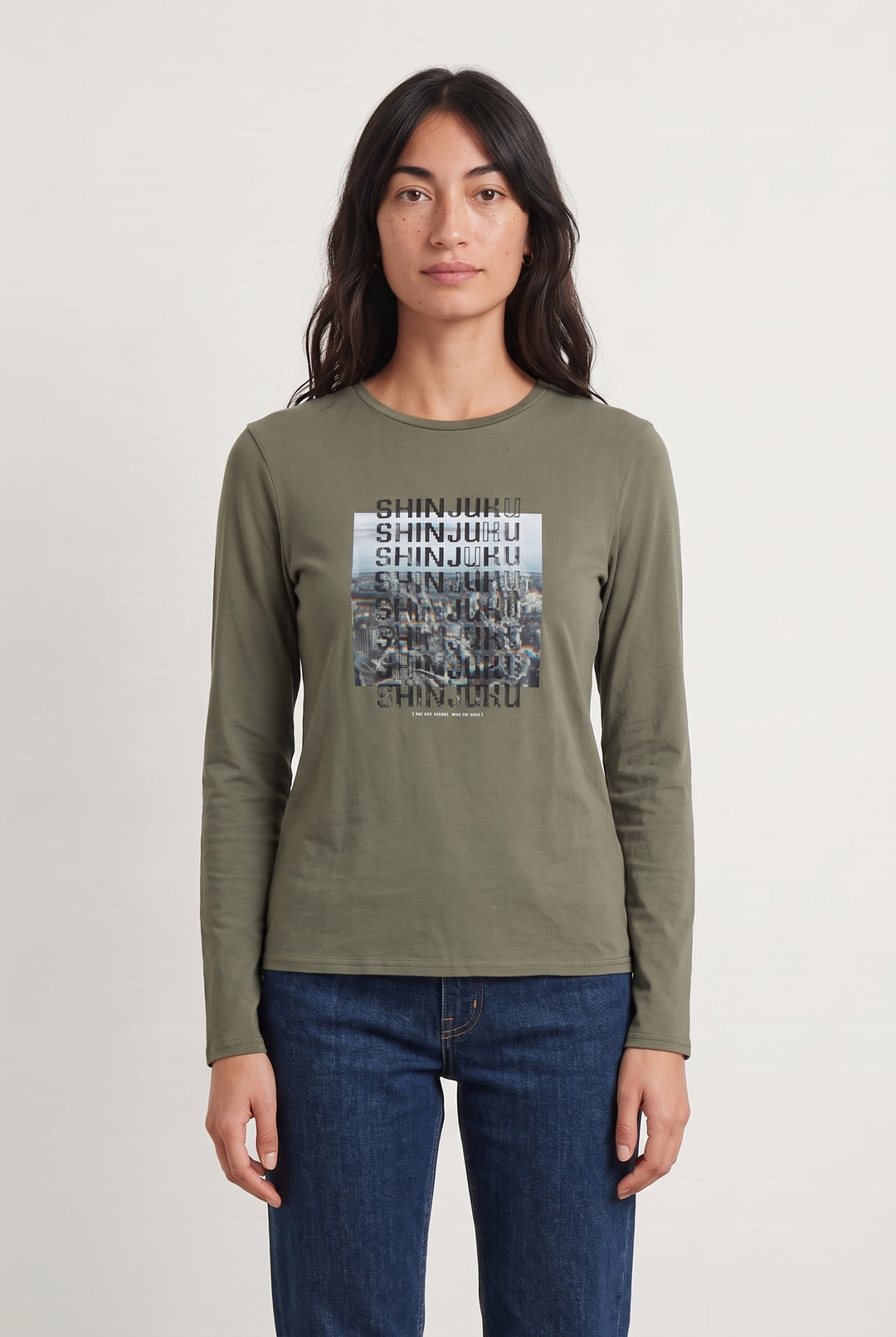 T-shirt manches longues vert - Taille M/38 de la marque IKKS | PARAD40197 - Vendu par Paradigme - Image 1