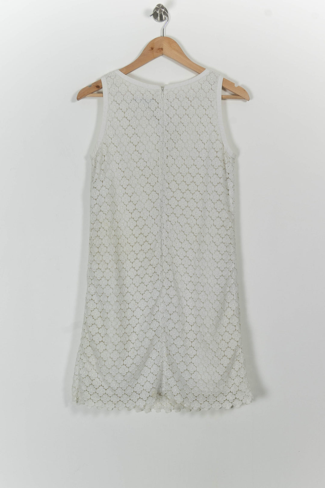 Robe blanche en broderie - Taille M/38 de la marque Tara Jarmon | PARAD40202 - Vendu par Paradigme - Image 4