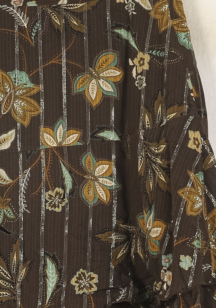 Jupe marron à motifs - Taille XS/34 de la marque Imprevu | PARAD40209 - Vendu par Paradigme - Image 3