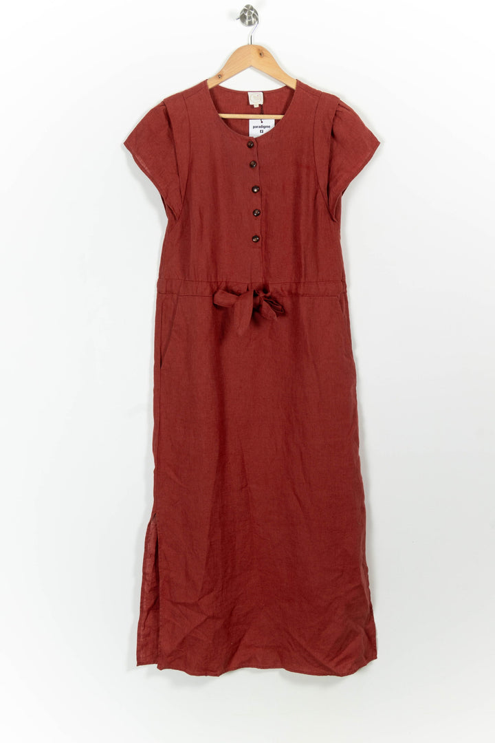 Robe longue orange/rouille - Taille S/36 de la marque Des petits hauts | PARAD40239 - Vendu par Paradigme - Image 2