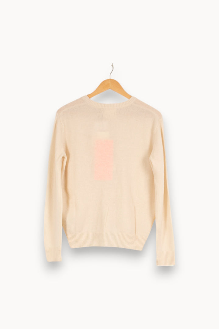 Pull beige/blanc - Taille S/36 de la marque Absolut Cashmere | PARAD40253 - Vendu par Paradigme - Image 3