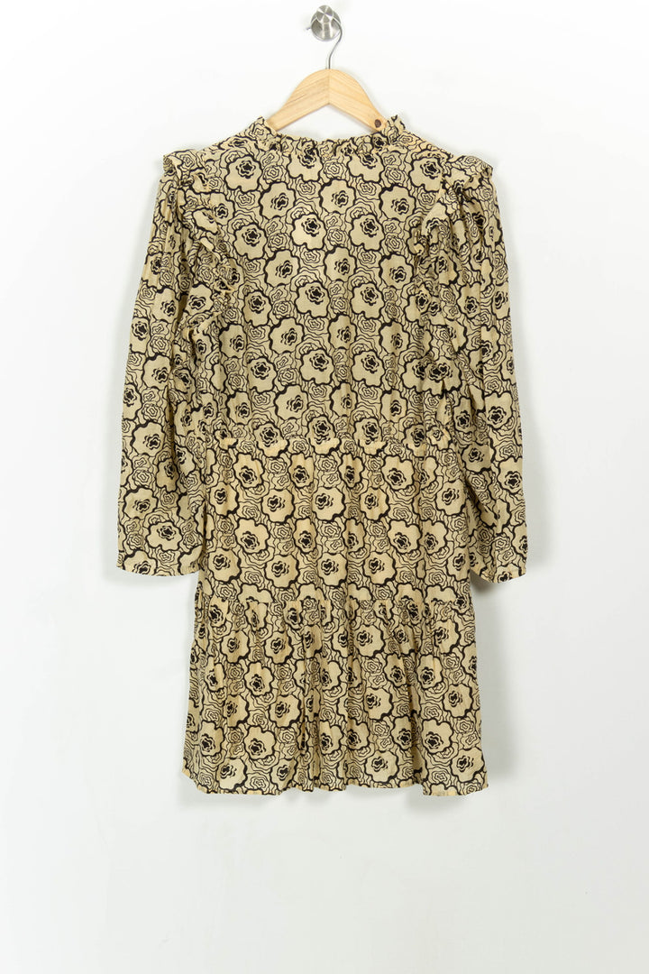 Robe beige à motifs - Taille M/38 de la marque ba&sh | PARAD40262 - Vendu par Paradigme - Image 4