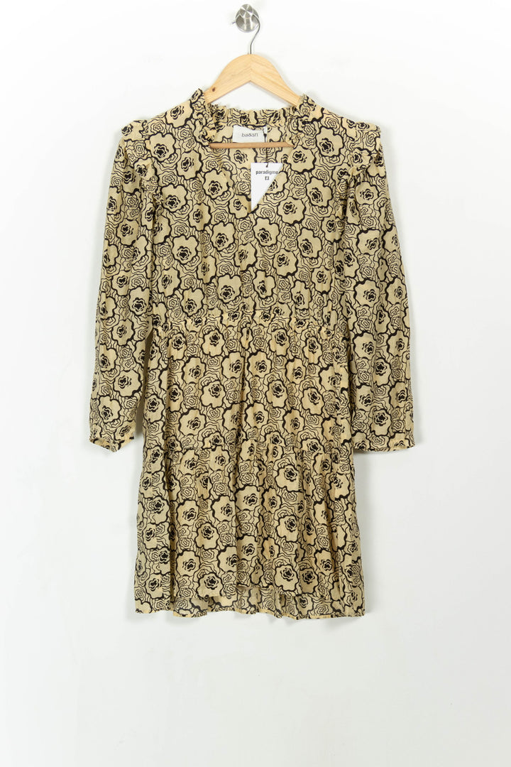 Robe beige à motifs - Taille M/38 de la marque ba&sh | PARAD40262 - Vendu par Paradigme - Image 2