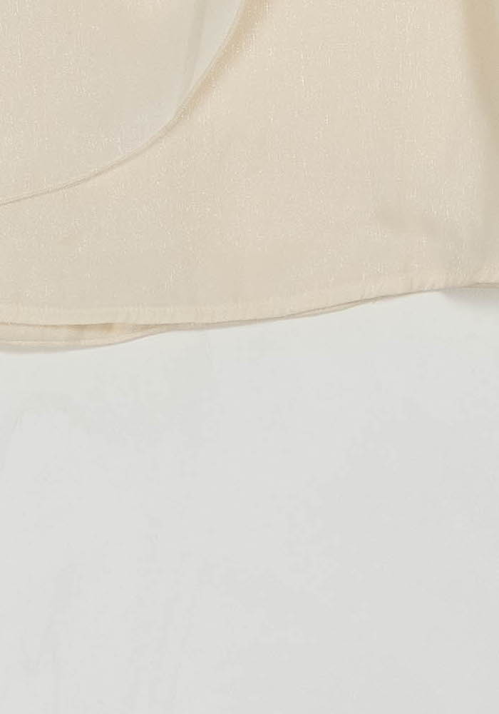 Jupe beige satinée - Taille M/38 de la marque IRO | PARAD40263 - Vendu par Paradigme - Image 3