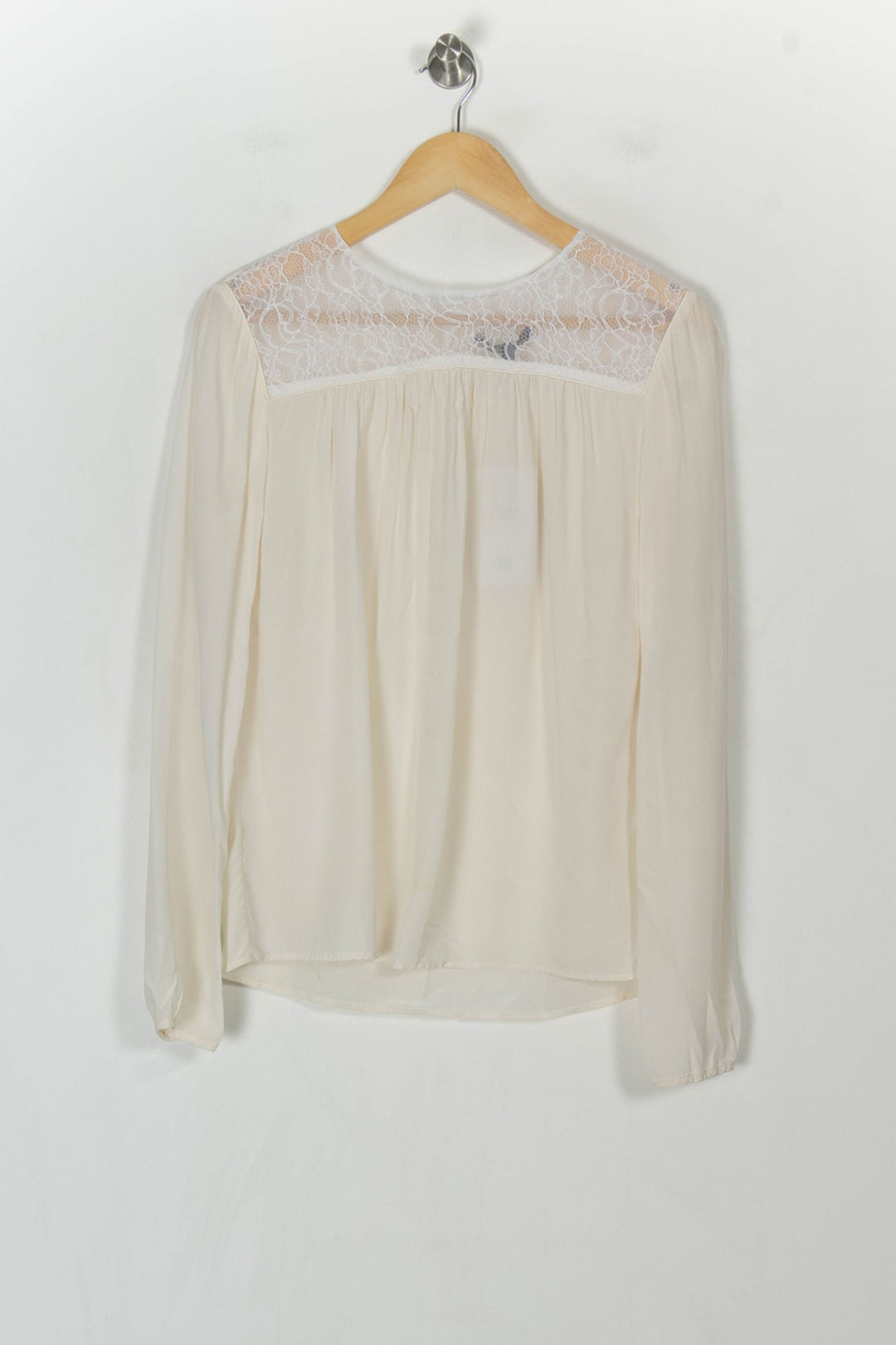 Blouse blanche en dentelle - Taille L/40 de la marque Maje | PARAD40311 - Vendu par Paradigme - Image 2