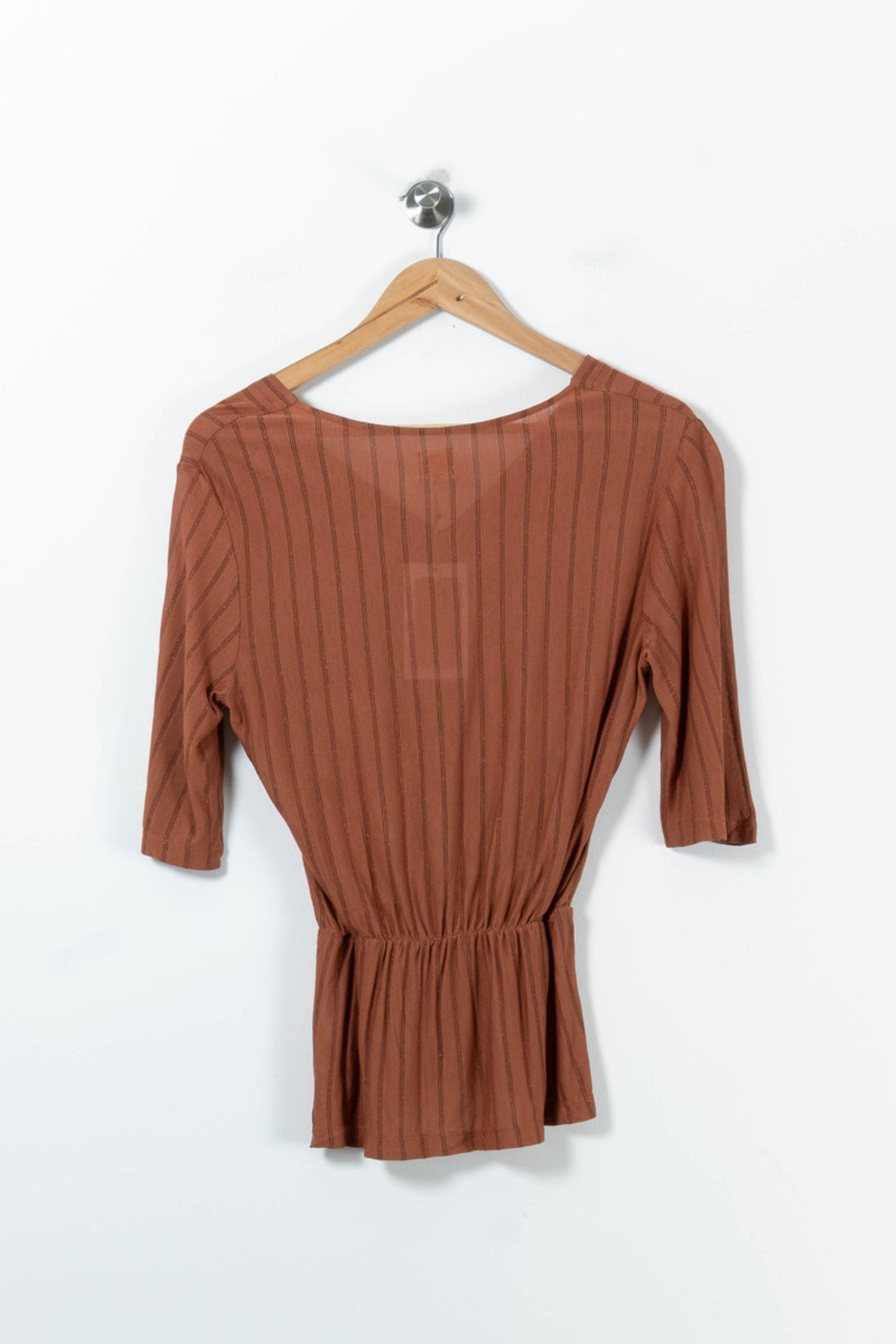 Top marron rayé - Taille S/36 de la marque Maison 123 | PARAD40338 - Vendu par Paradigme - Image 4