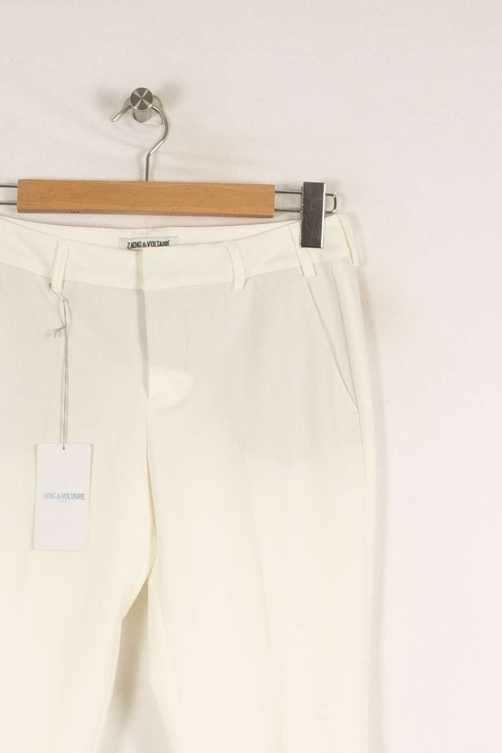 Pantalon blanc - Taille S/36 de la marque Zadig&Voltaire | PARAD40363 - Vendu par Paradigme - Image 2