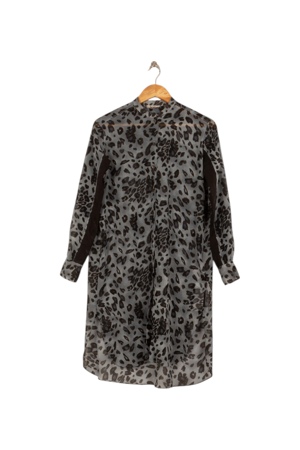 Robe Chemise Kaki et Noir - Taille S/36 de la marque Acne Studios | PARAD40371 - Vendu par Paradigme - Image 6