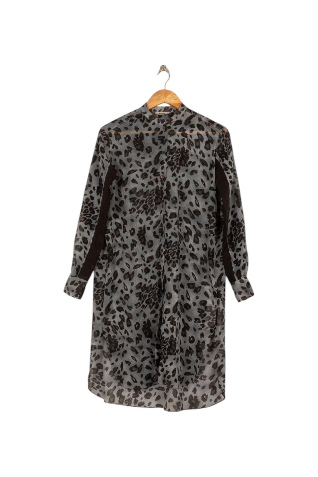Robe Chemise Kaki et Noir - Taille S/36 de la marque Acne Studios | PARAD40371 - Vendu par Paradigme - Image 6