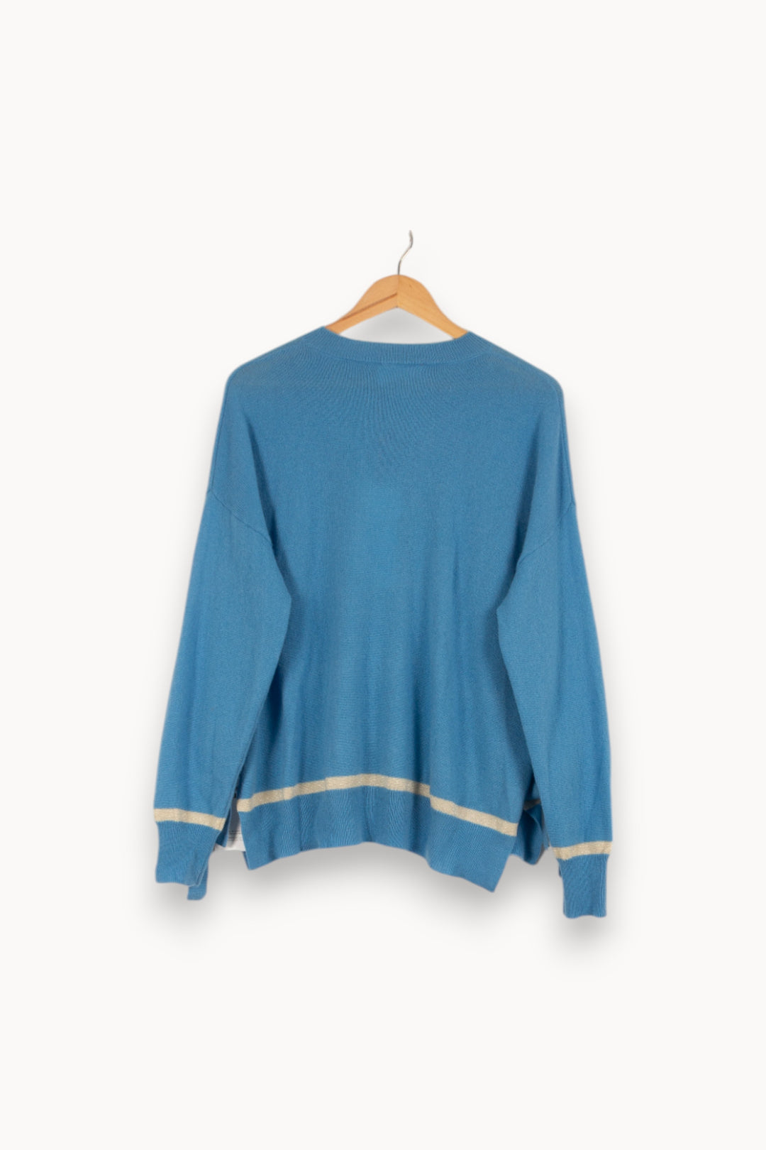 Pull en cachemire bleu - Taille S/36 de la marque Absolut Cashmere | PARAD40380 - Vendu par Paradigme - Image 3
