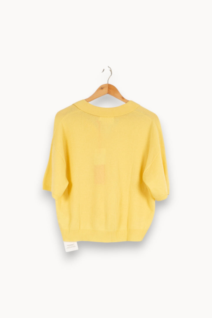 T-shirt Cachemire Jaune - Taille S/36 de la marque Absolut Cashmere | PARAD40382 - Vendu par Paradigme - Image 3