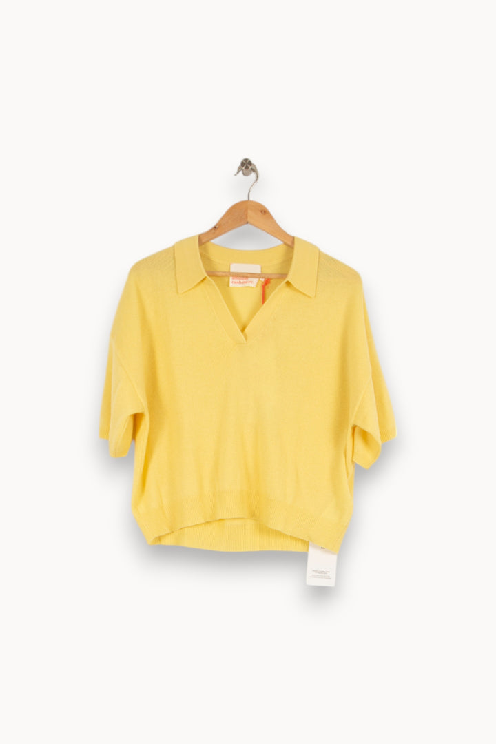 T-shirt Cachemire Jaune - Taille S/36 de la marque Absolut Cashmere | PARAD40382 - Vendu par Paradigme - Image 1
