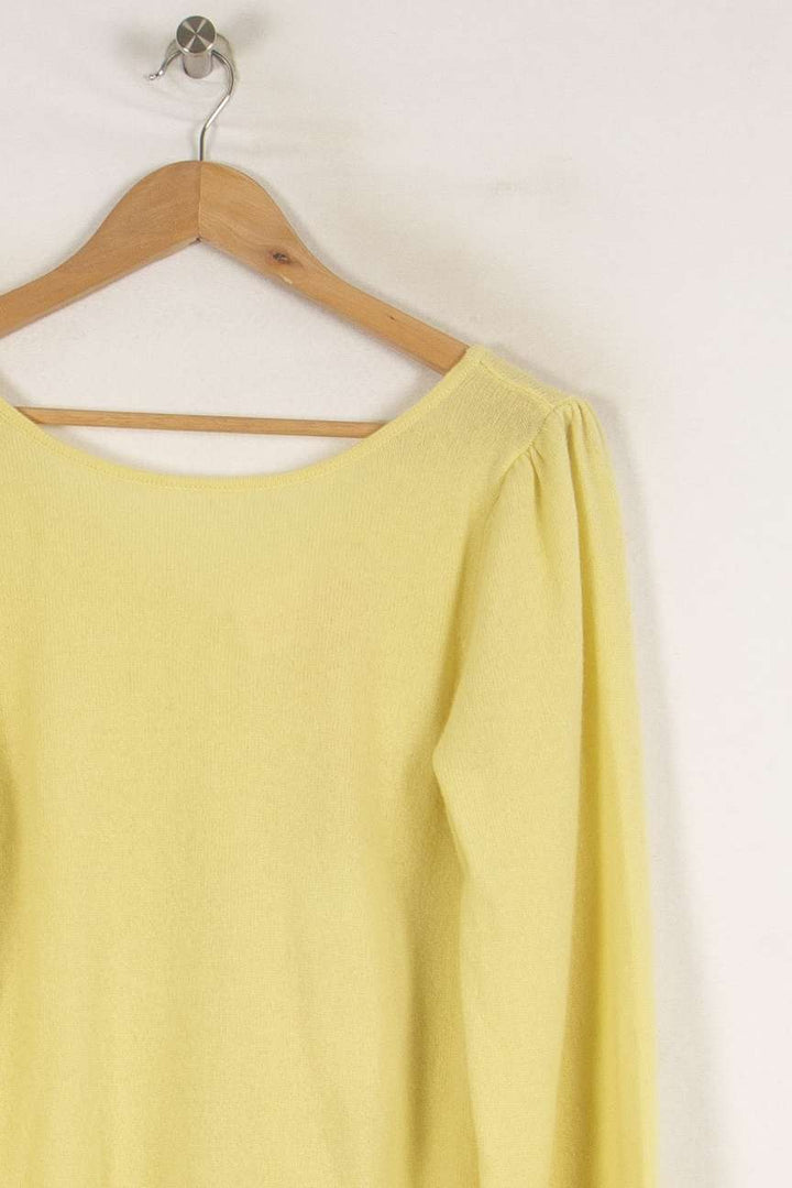 Pull en cachemire jaune - Taille S/36 de la marque Absolut Cashmere | PARAD40385 - Vendu par Paradigme - Image 2