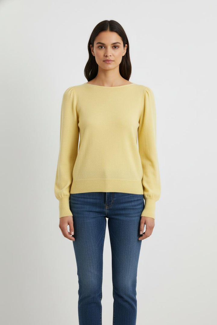 Pull en cachemire jaune - Taille S/36