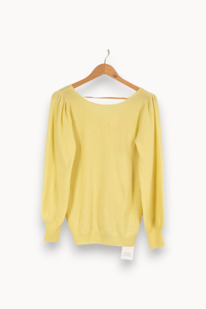 Pull en cachemire jaune - Taille S/36 de la marque Absolut Cashmere | PARAD40385 - Vendu par Paradigme - Image 1