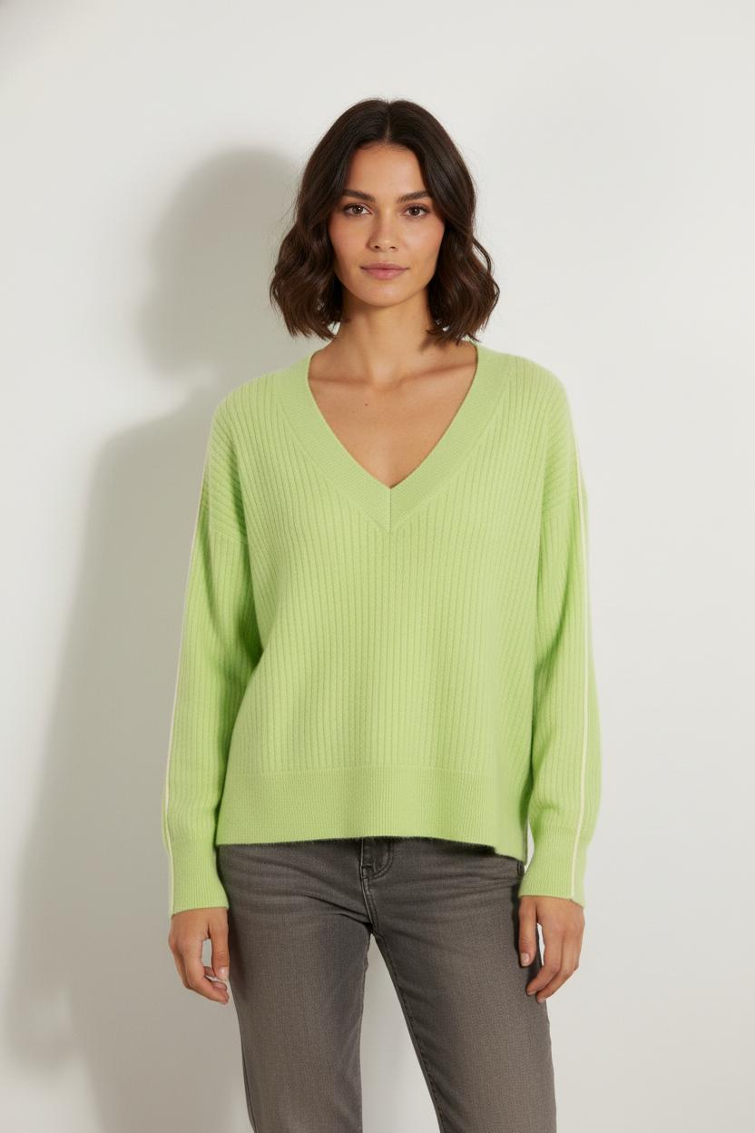 Pull en cachemire vert - Taille S/36