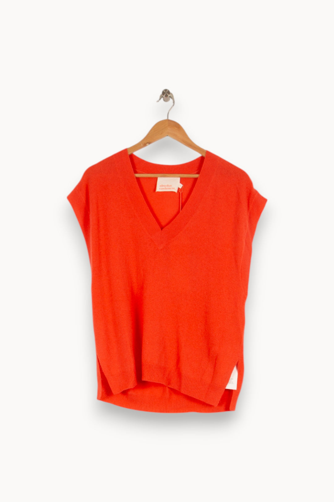 Pull en cachemire rouge - Taille S/36 de la marque Absolut Cashmere | PARAD40391 - Vendu par Paradigme - Image 1