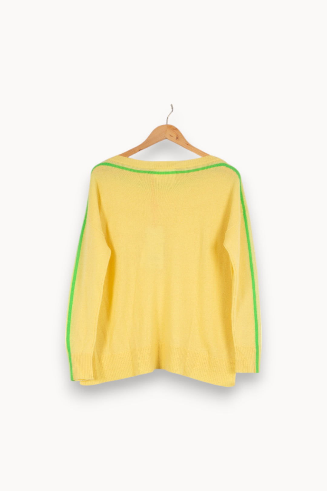 Pull en cachemire jaune - Taille S/36 de la marque Absolut Cashmere | PARAD40392 - Vendu par Paradigme - Image 3