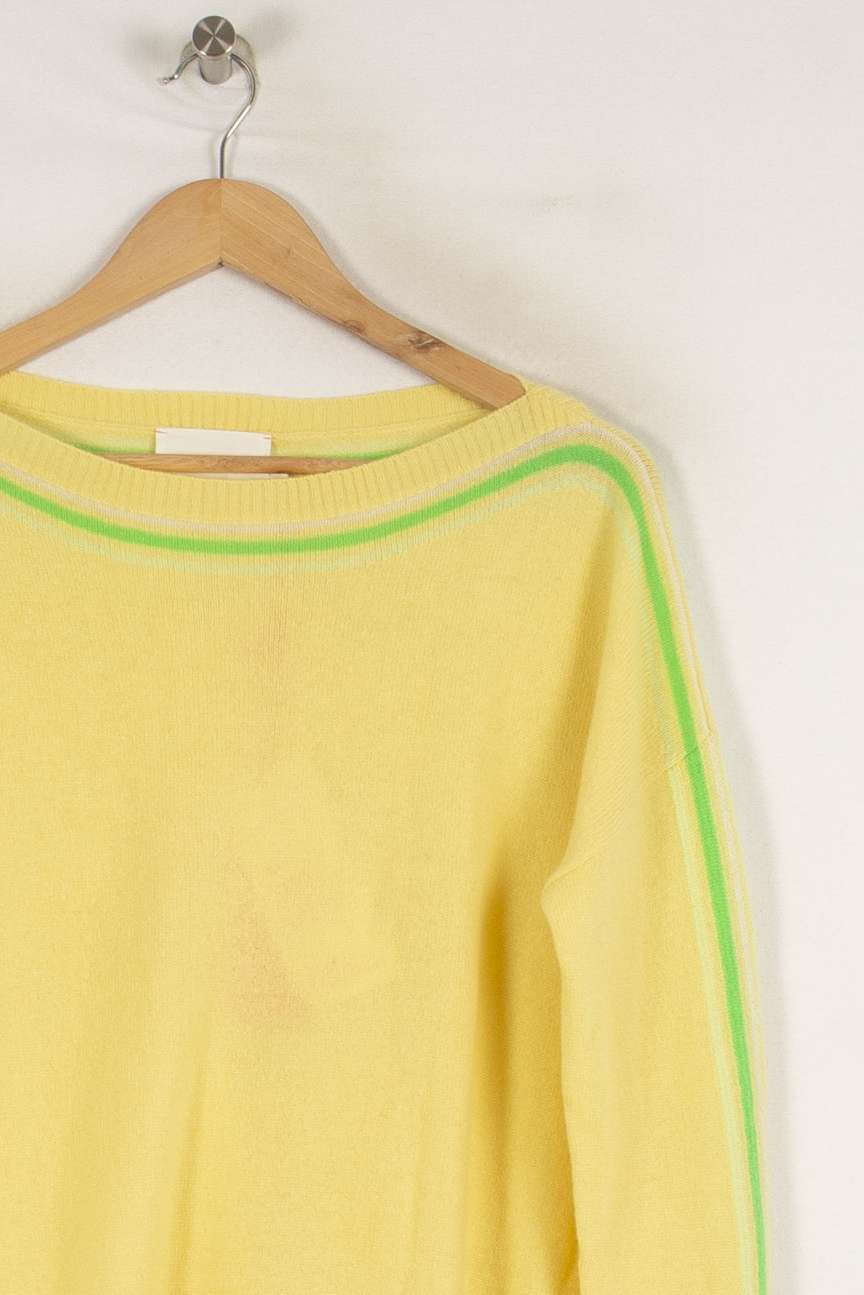 Pull en cachemire jaune - Taille S/36 de la marque Absolut Cashmere | PARAD40392 - Vendu par Paradigme - Image 2