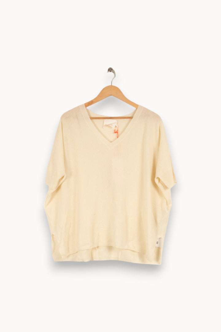 Pull en cachemire beige - Taille S/36 de la marque Absolut Cashmere | PARAD40393 - Vendu par Paradigme - Image 1