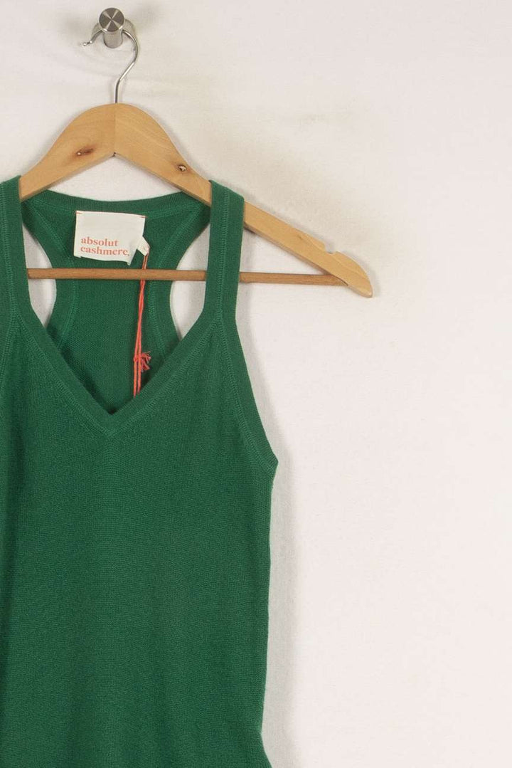 Débardeur en cachemire vert - Taille S/36 de la marque Absolut Cashmere | PARAD40394 - Vendu par Paradigme - Image 2
