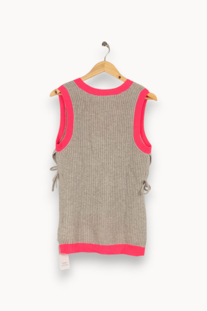 Gilet en cachemire gris - Taille S/36 de la marque Absolut Cashmere | PARAD40399 - Vendu par Paradigme - Image 3
