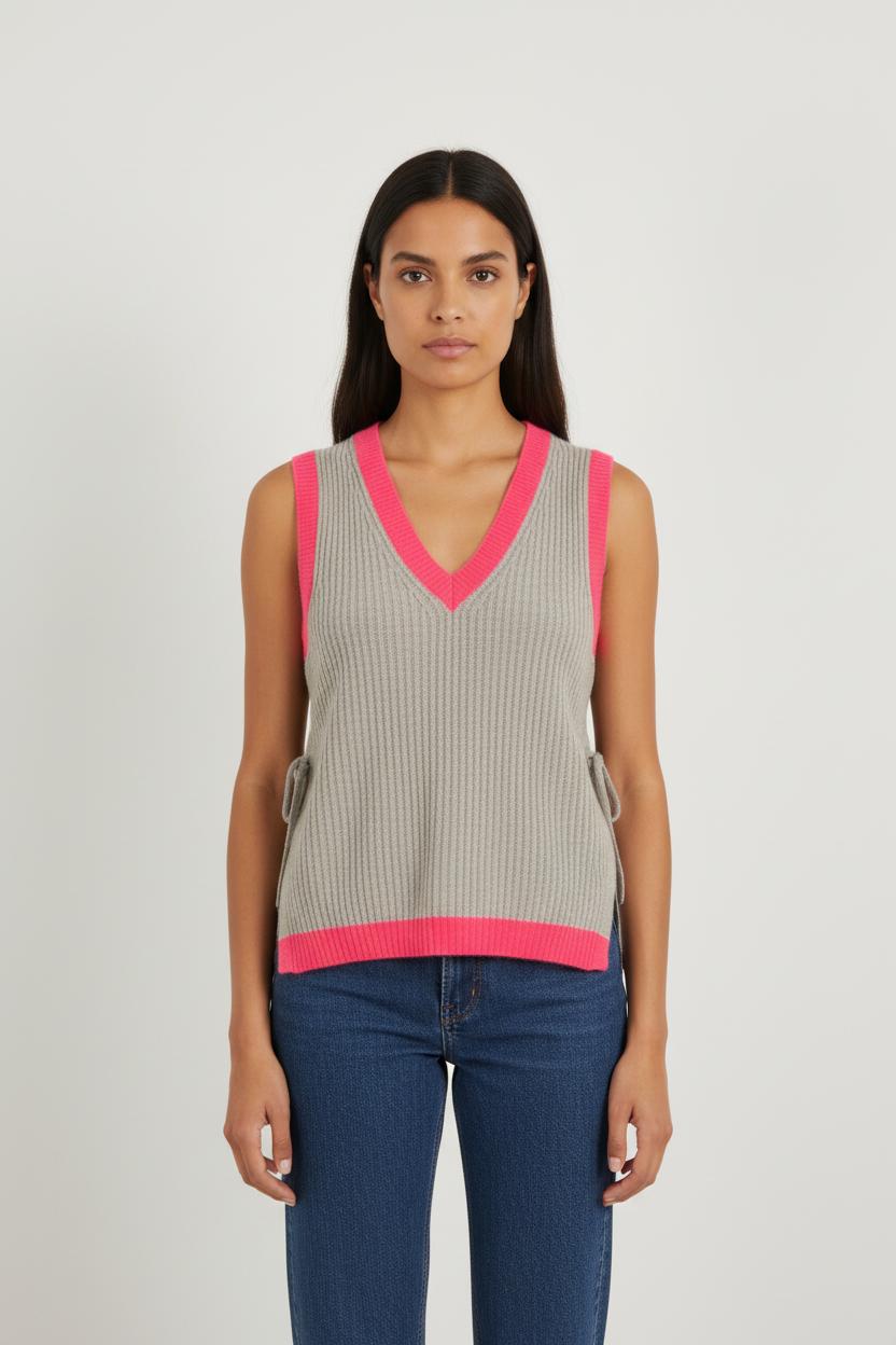 Gilet en cachemire gris - Taille S/36