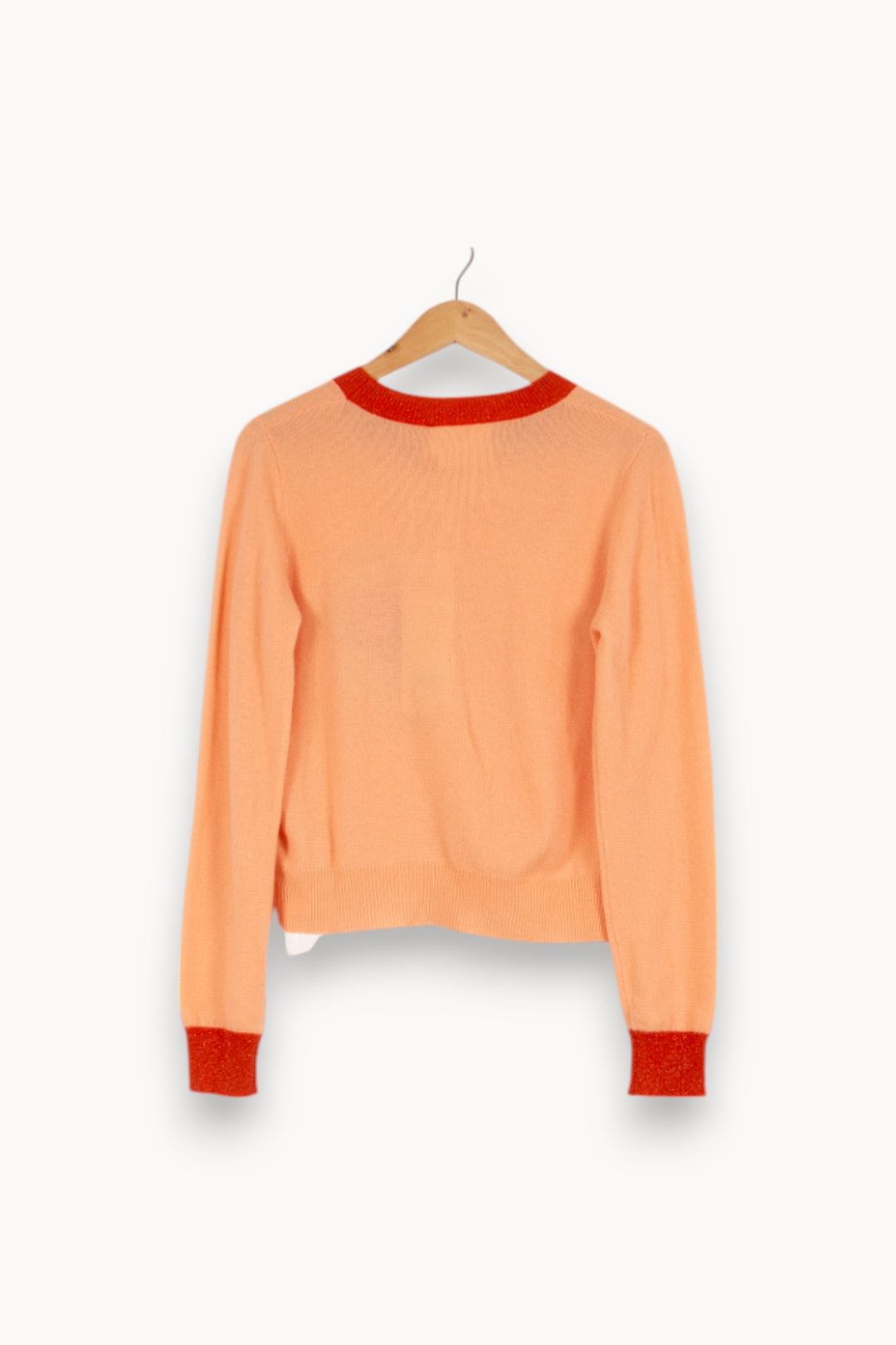 Pull en cachemire orange - Taille S/36 de la marque Absolut Cashmere | PARAD40402 - Vendu par Paradigme - Image 3
