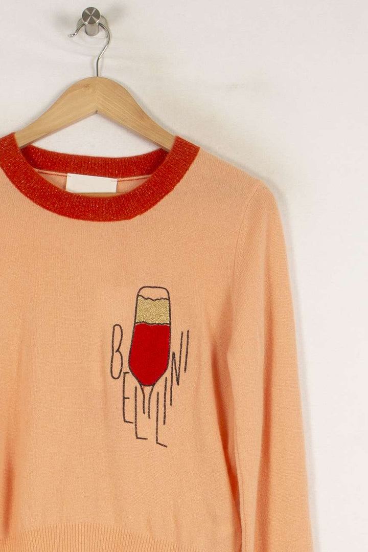 Pull en cachemire orange - Taille S/36 de la marque Absolut Cashmere | PARAD40402 - Vendu par Paradigme - Image 2