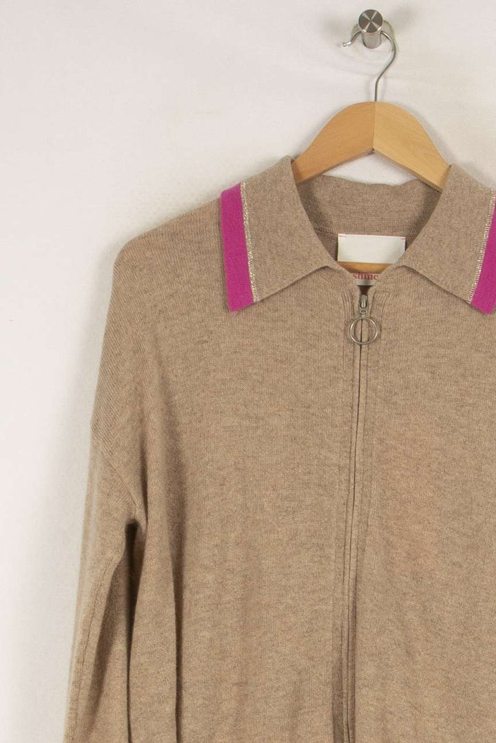 Gilet en cachemire marron - Taille S/36 de la marque Absolut Cashmere | PARAD40403 - Vendu par Paradigme - Image 2