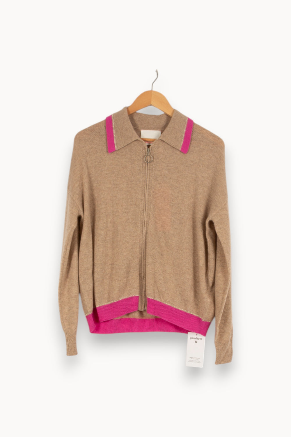 Gilet en cachemire marron - Taille S/36 de la marque Absolut Cashmere | PARAD40403 - Vendu par Paradigme - Image 1