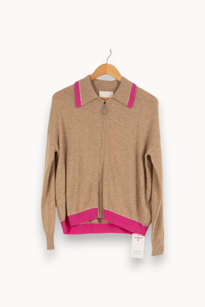 Gilet en cachemire marron - Taille S/36 de la marque Absolut Cashmere | PARAD40403 - Vendu par Paradigme - Image 1