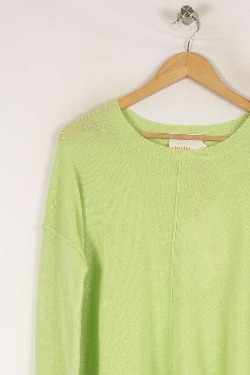 Pull en cachemire vert - Taille S/36 de la marque Absolut Cashmere | PARAD40406 - Vendu par Paradigme - Image 2