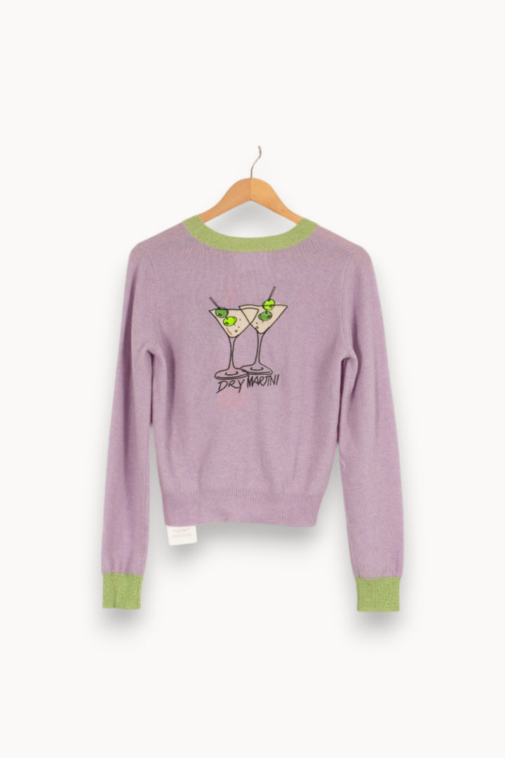 Pull en cachemire violet - Taille S/36 de la marque Absolut Cashmere | PARAD40409 - Vendu par Paradigme - Image 3