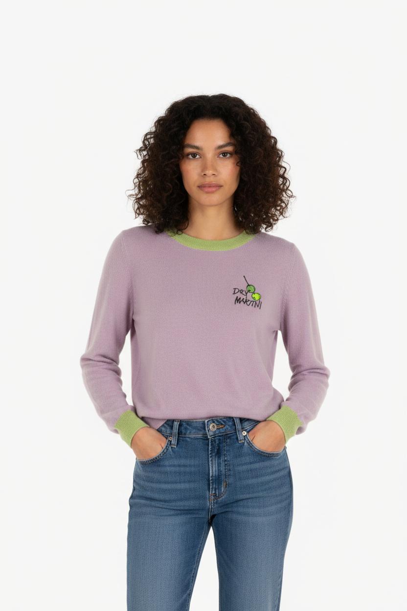 Pull en cachemire violet - Taille S/36