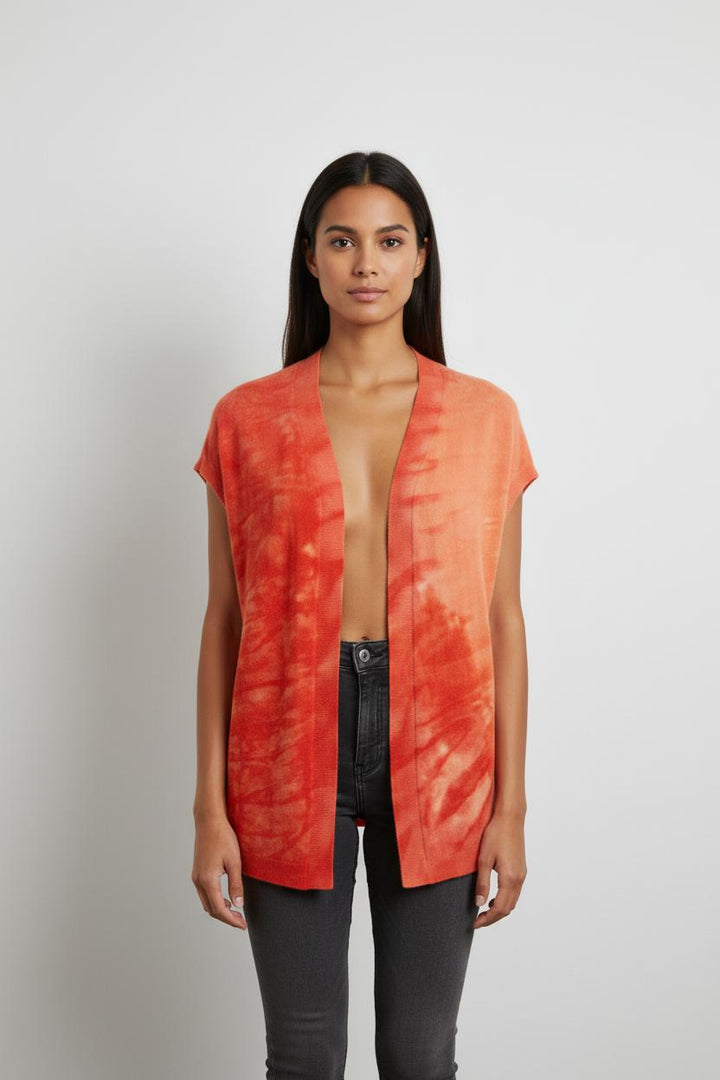 Gilet en cachemire orange - Taille S/36