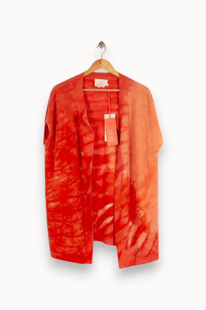 Gilet en cachemire orange - Taille S/36 de la marque Absolut Cashmere | PARAD40415 - Vendu par Paradigme - Image 1