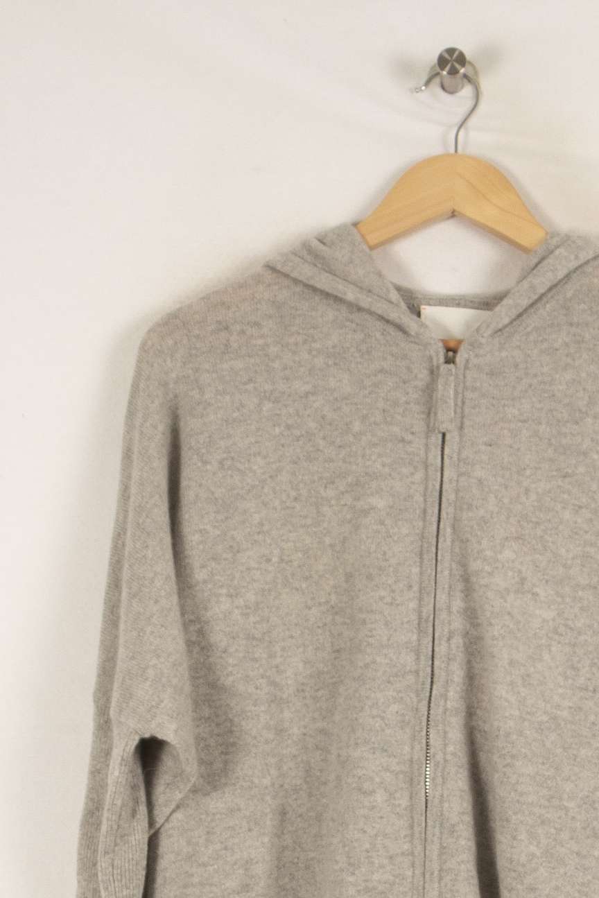 Gilet À Capuche Gris - Taille S/36 de la marque Absolut Cashmere | PARAD40418 - Vendu par Paradigme - Image 3