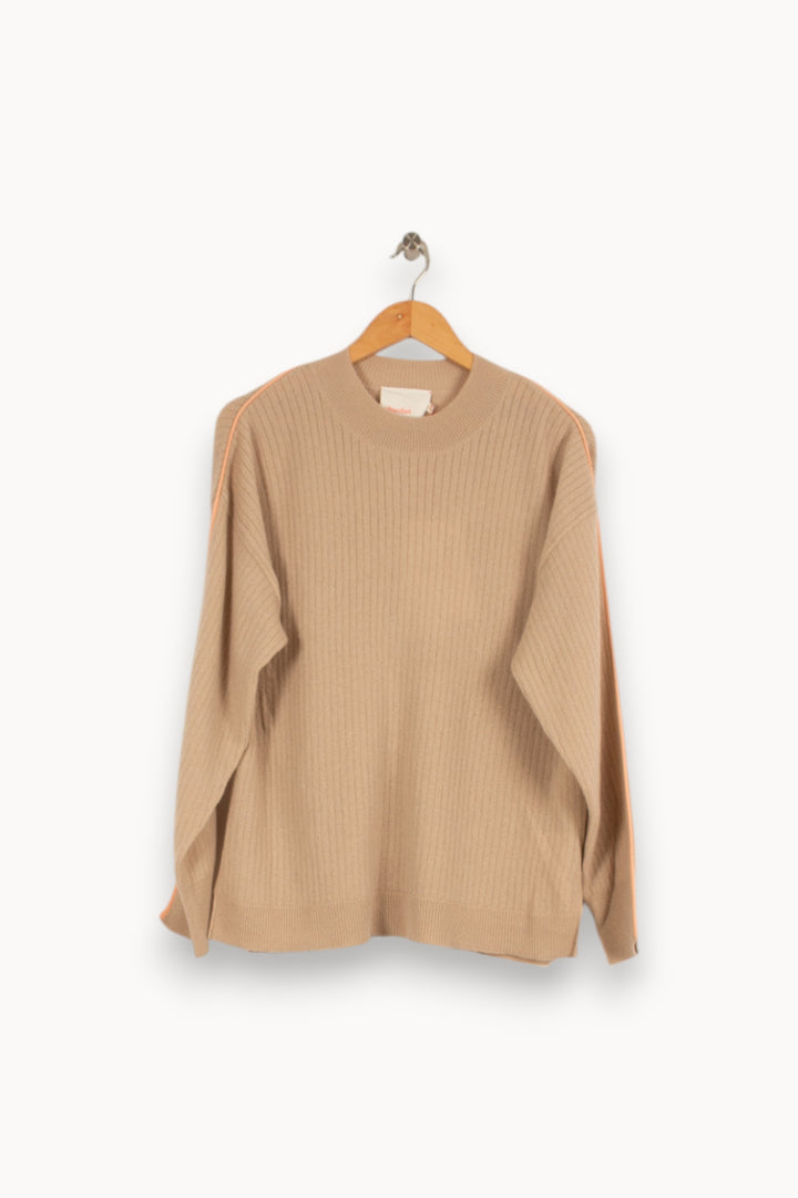 Cardigan en cachemire beige - Taille S/36 de la marque Absolut Cashmere | PARAD40422 - Vendu par Paradigme - Image 1