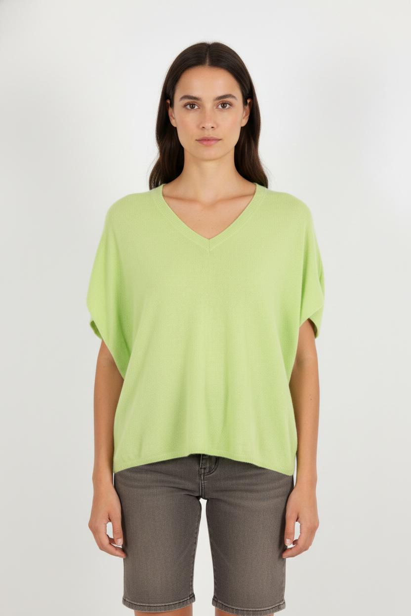 Pull en cachemire vert - Taille S/36