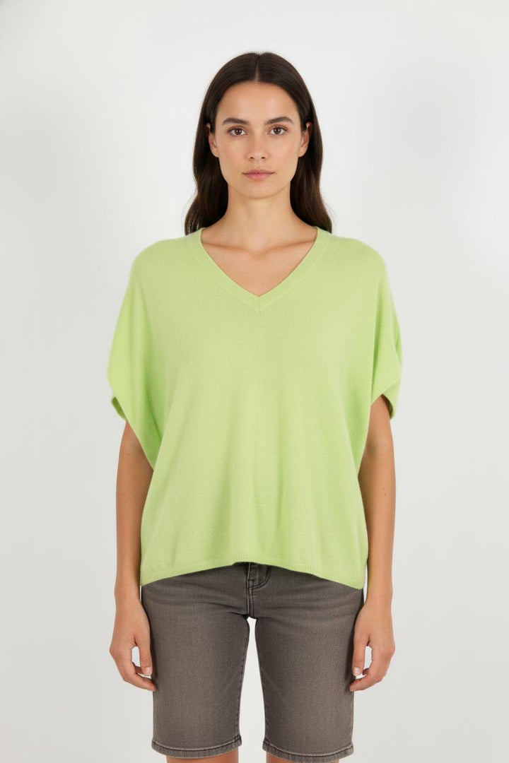 Pull en cachemire vert - Taille S/36