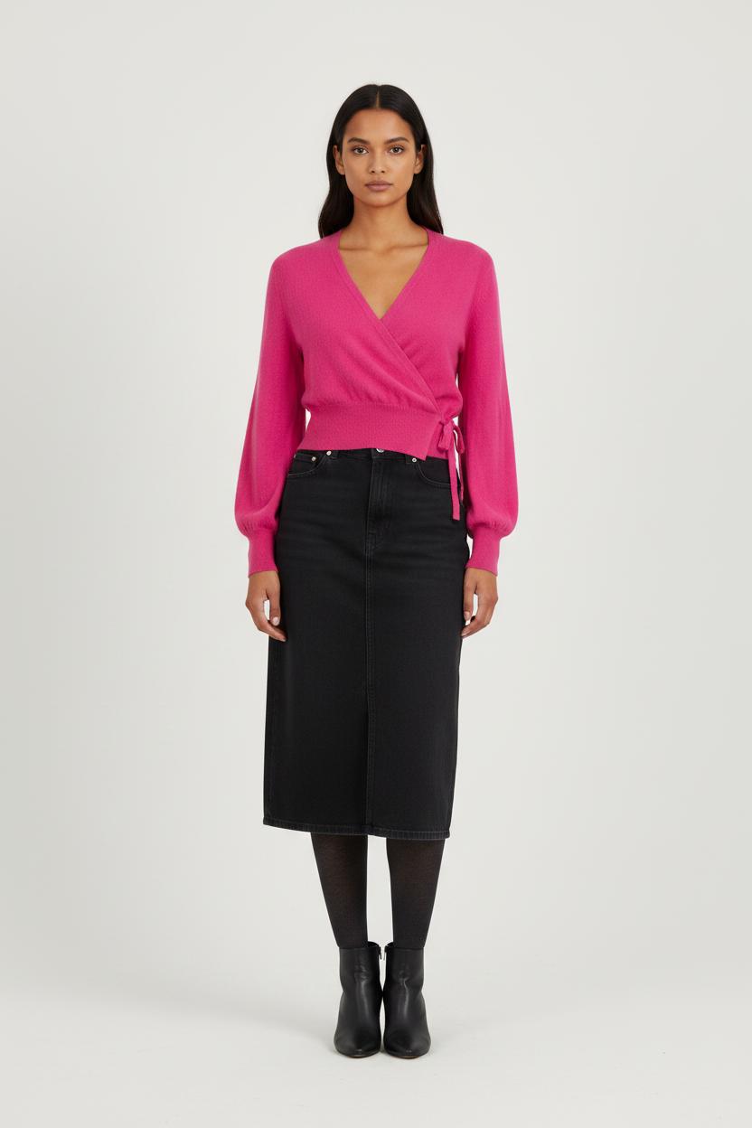 Gilet en cachemire rose - Taille S/36