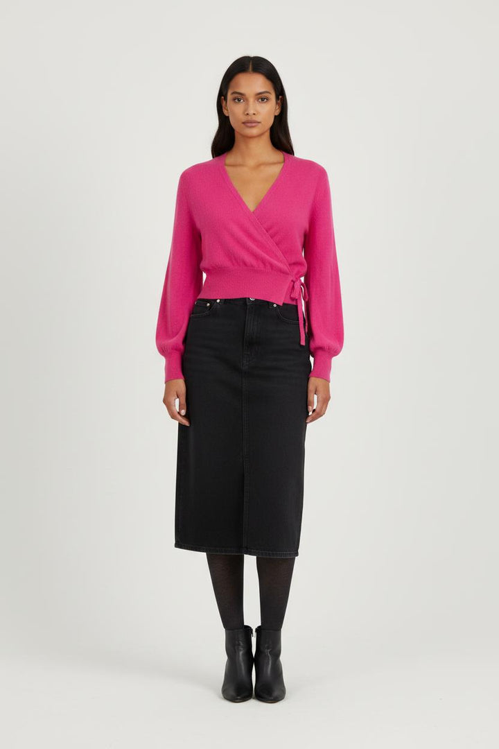 Gilet en cachemire rose - Taille S/36