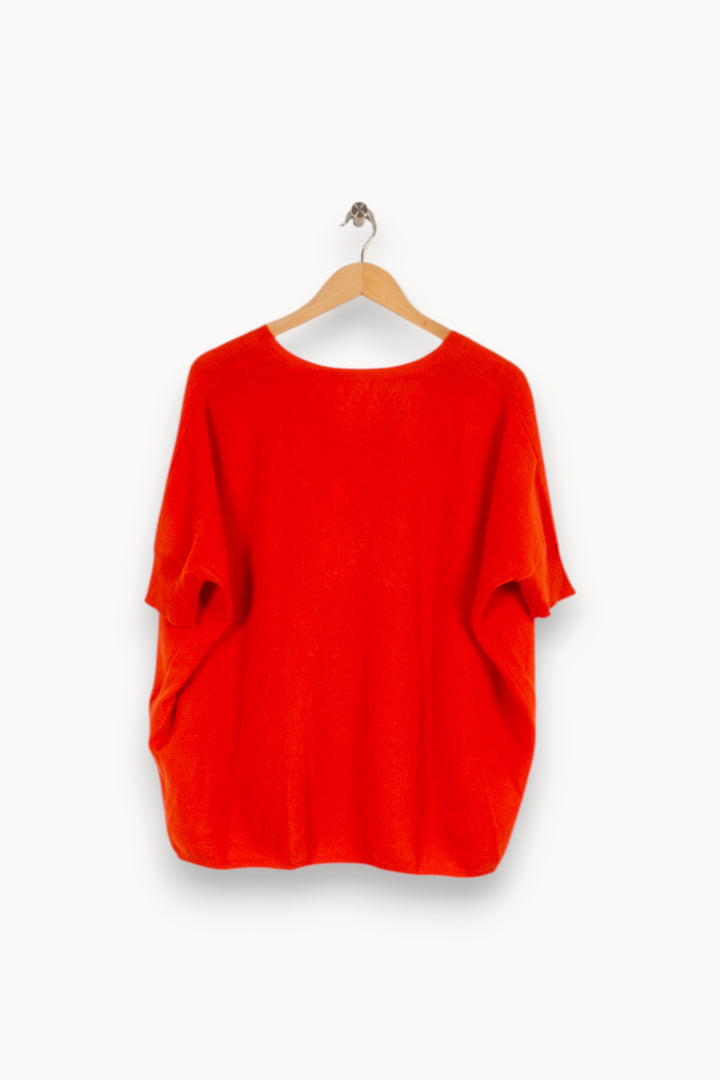 Pull en cachemire orange - Taille S/36 de la marque Absolut Cashmere | PARAD40436 - Vendu par Paradigme - Image 3
