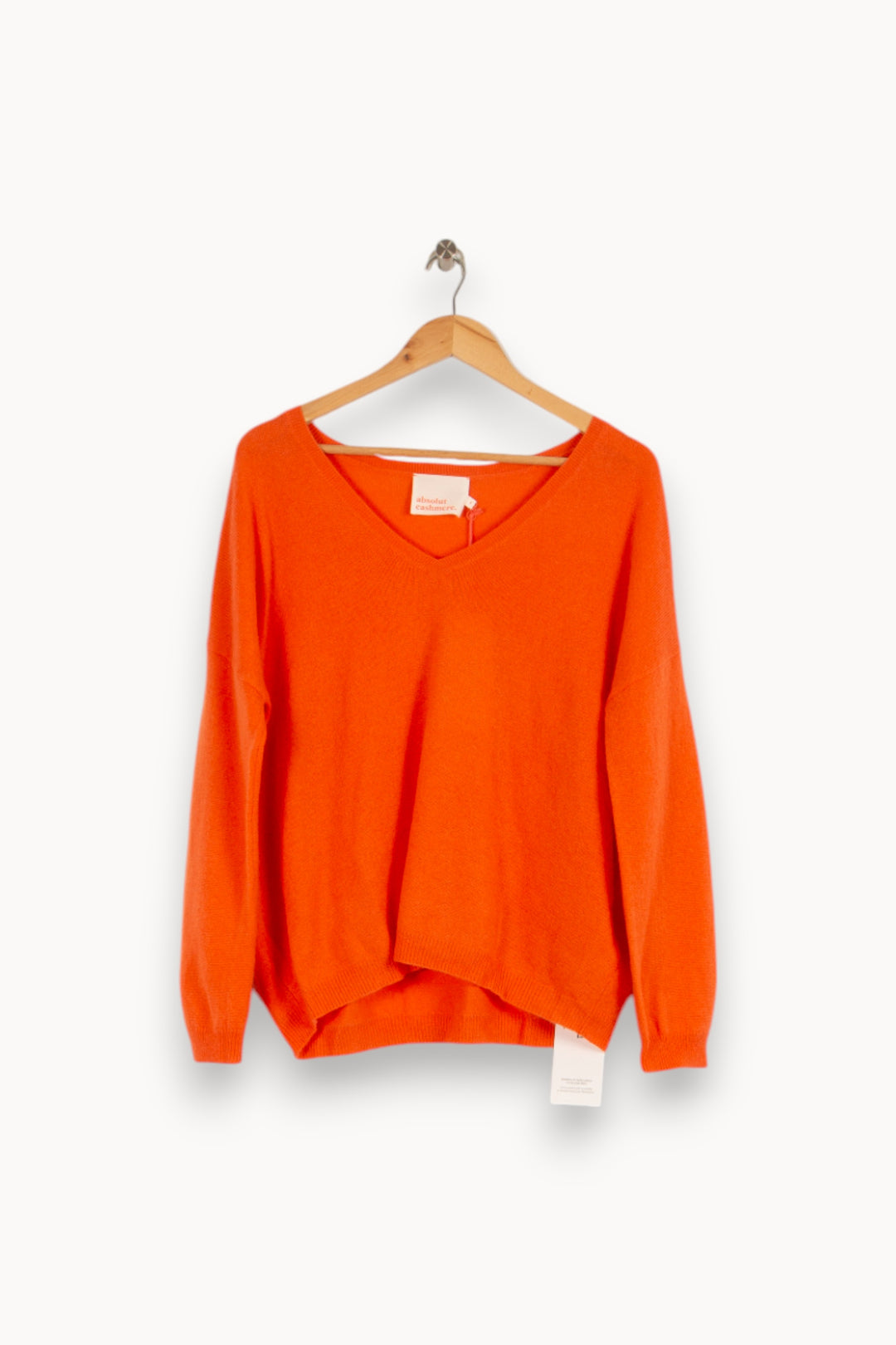 Pull en cachemire orange - Taille S/36 de la marque Absolut Cashmere | PARAD40438 - Vendu par Paradigme - Image 1