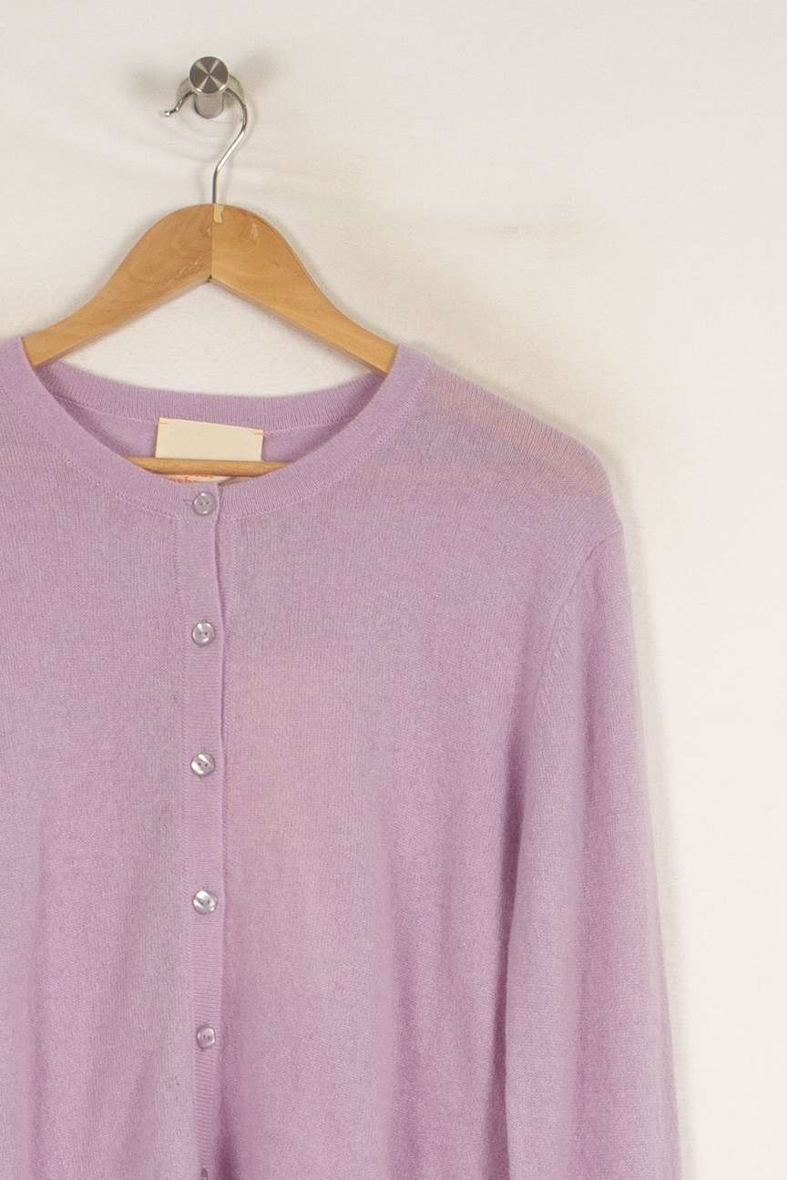 Cardigan Violet - Taille S/36 de la marque Absolut Cashmere | PARAD40439 - Vendu par Paradigme - Image 2
