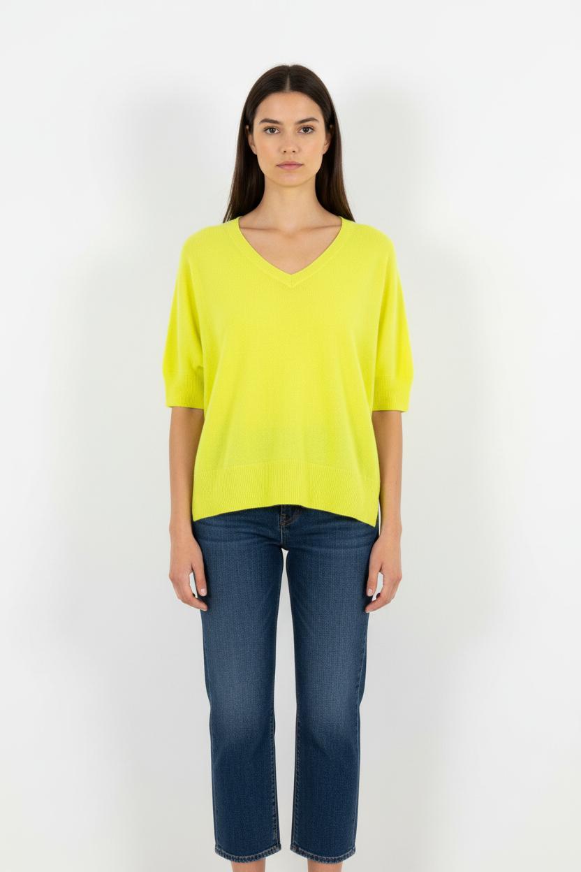 Pull en cachemire vert - Taille S/36